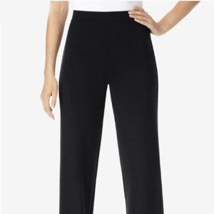 Woman Within Wide Leg Knit Ponte Pant Size 20